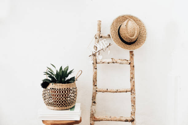 How to Turn a Simple Ladder into a Decorative Accent Piece